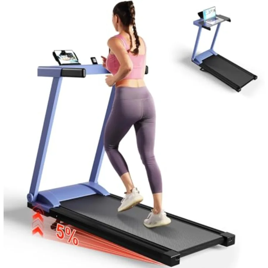 

4in1 Treadmills for Home Small Spaces with Adjustable Incline and Ergonomic Handles Foldable Design for Compact Storage 300 LBS