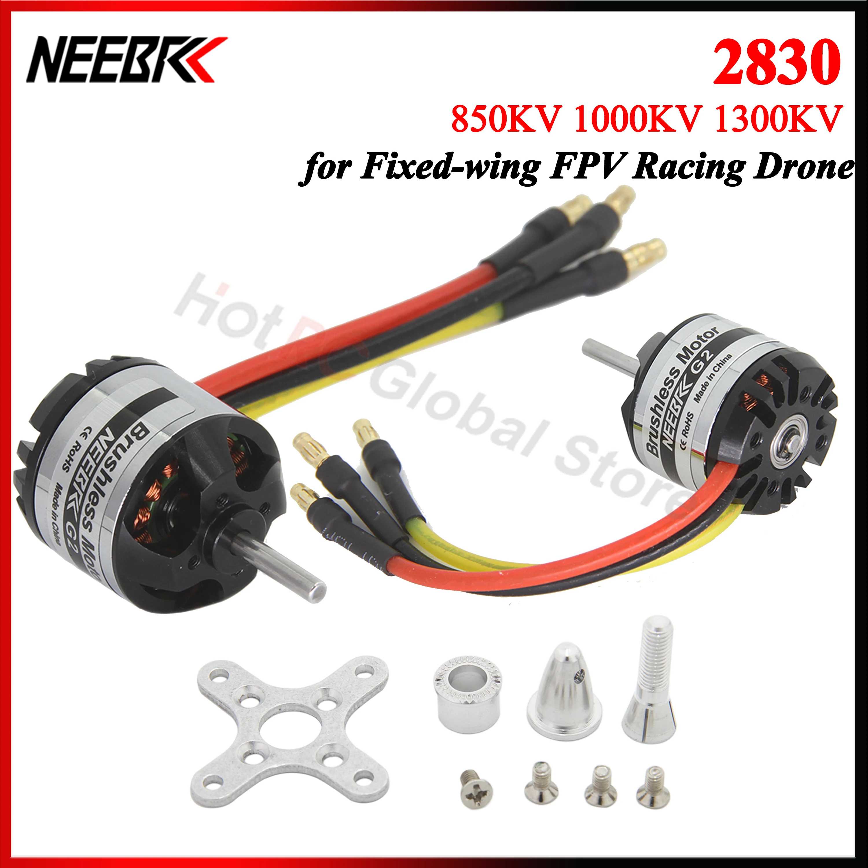 NEEBRC 2830 850KV 1000KV 1300KV Brushless Motor 2-4S for RC Airplane Fixed-wing Multicopter FPV Racing Drone Engine Helicopter