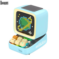 Divoom Ditoo Retro Pixel Art Game Bluetooth Speaker with 16X16 LED App Controlled Front Screen Blue Pink  Green Black  White