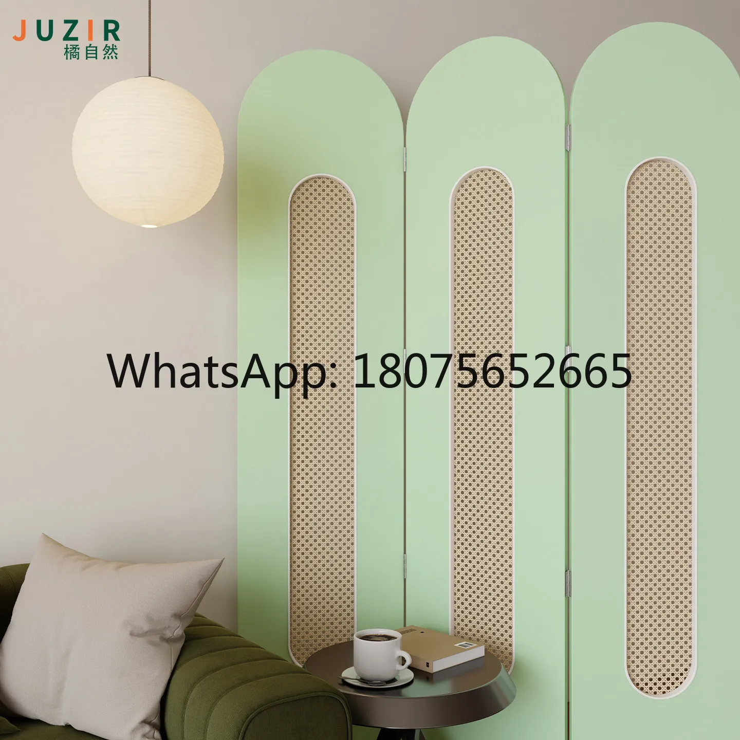 Colorful screen clothing store screen cut out air conditioning blocking sofa background wall