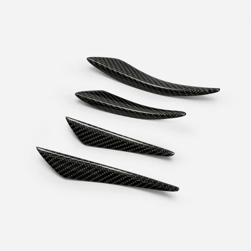 

For Nissan Skyline R32 R33 R34 R35 GTR GTS GTT Universal Bent Style Carbon Fiber Front Bumper Canard Fibre Splitter Kit Trim Set