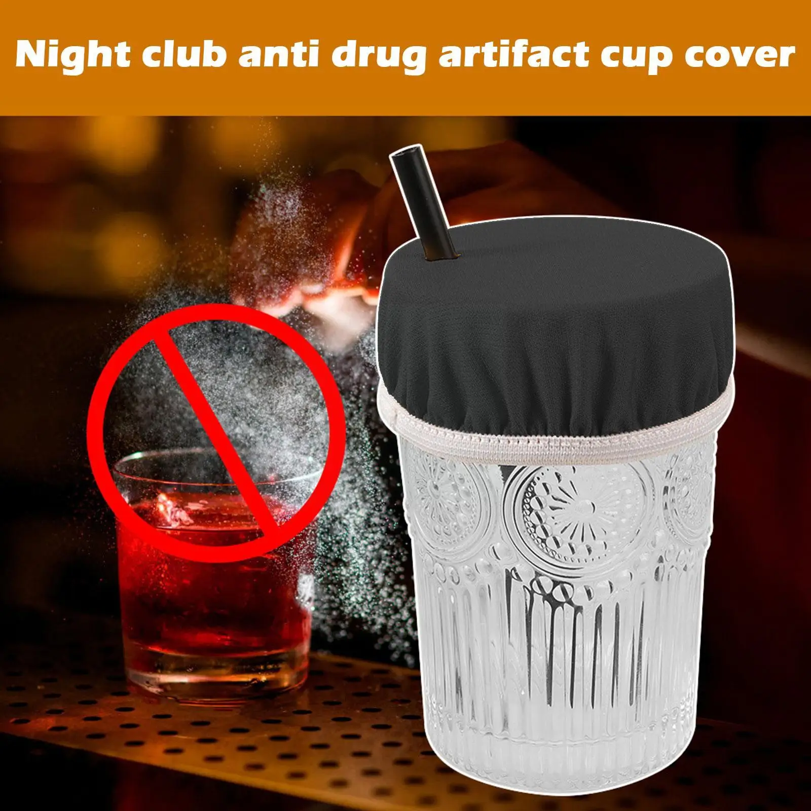 Transparent Nightclub Anti-drop Potion Cup Cover Leak Sealed Lid Cute Dustproof Coffee Cup Cover Suction Proof Cartoon Tea D3Y2