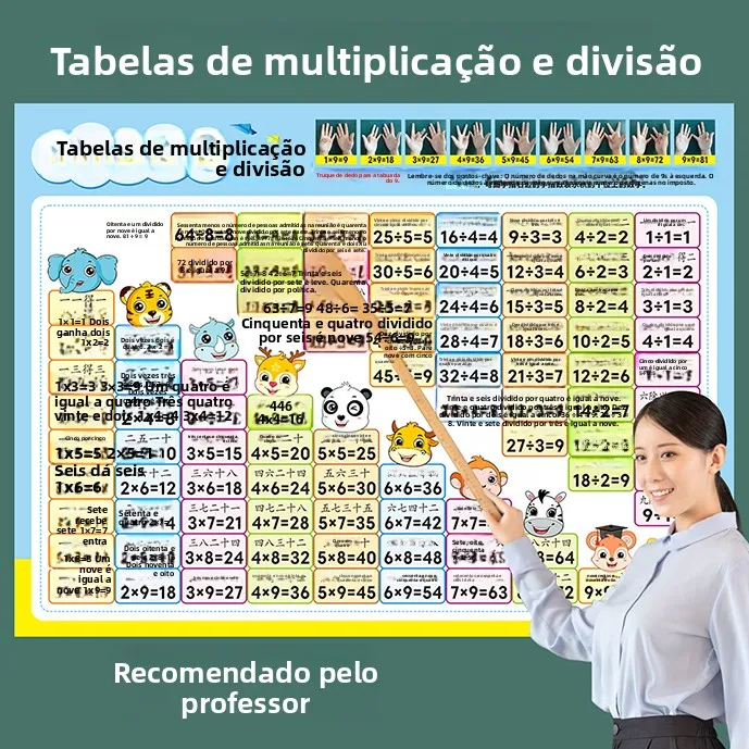 tableau-de-multiplication-mathematique-pour-Eleves-de-deuxieme-annee-cartes-flash-autocollant-mural-outil-d'apprentissage-affiche-Educative-pour-enfants-du-primaire