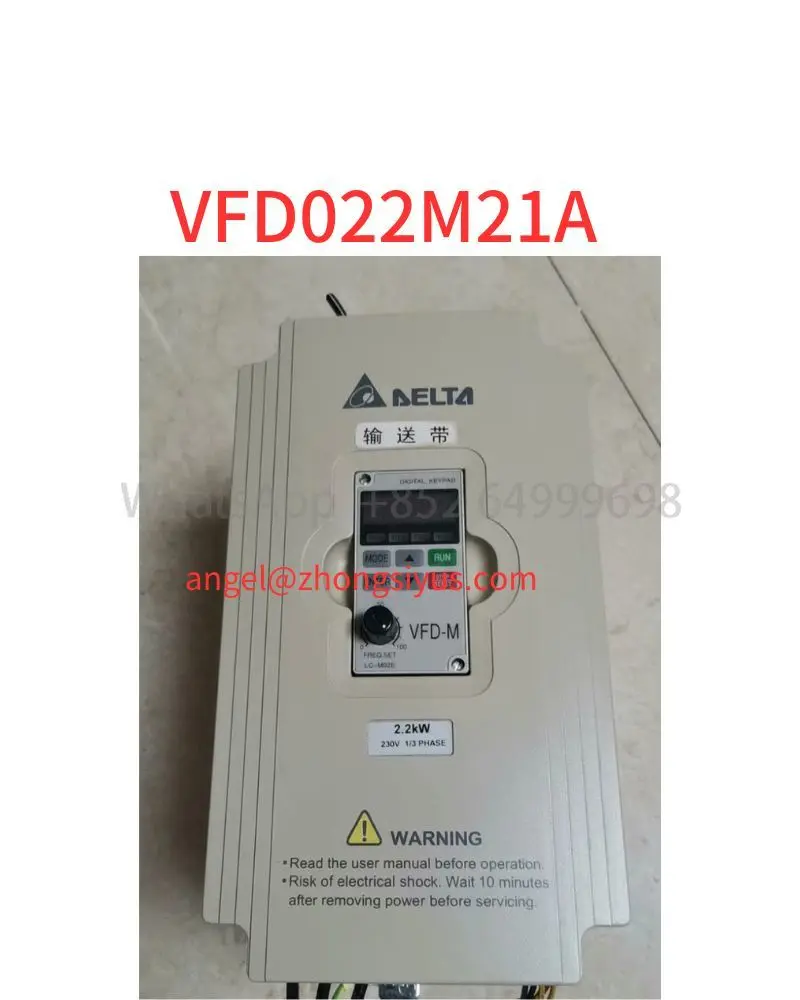 

Used VFD022M21A frequency converter, 220V 2.2 kw