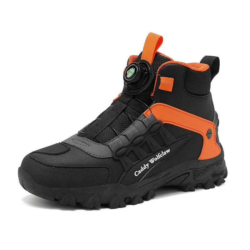 Casual Leather Motorcycle Riding Boots for Men Off-Road Motocross Shoes Breathable Wear Resistant view 2