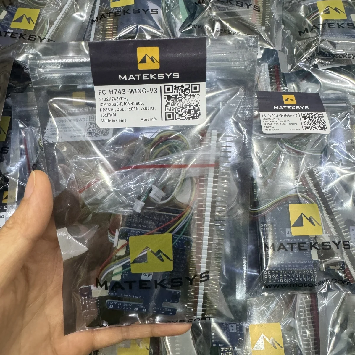 H743 WING V3 Fixed Wing Flight Control 2-8S Dual Gyroscope supports dual cameras