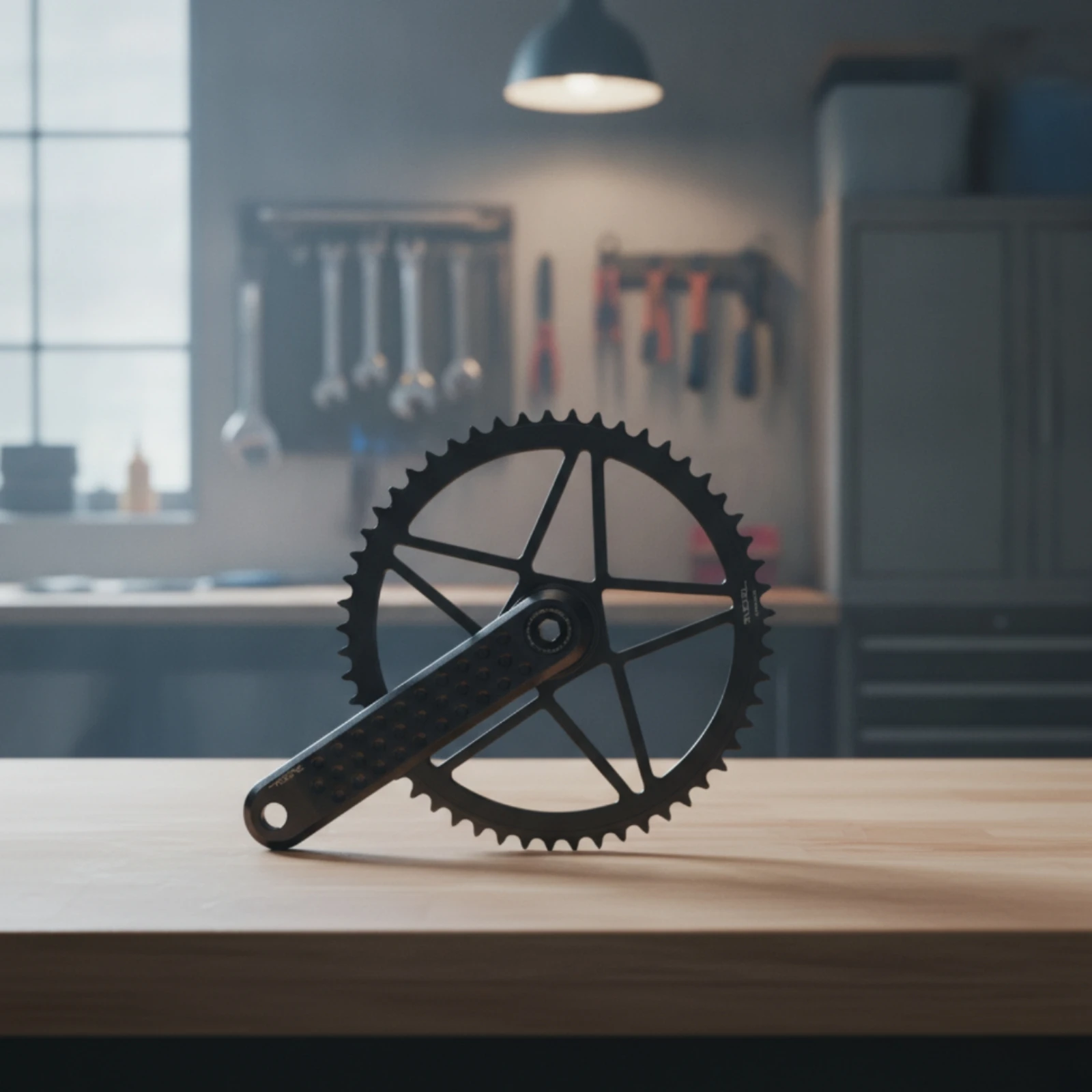 Folding Bike Crankset Lightweight Crankset with Bottom Bracket Crank Arm Set Stiffer Components Sleek for Cyclists
