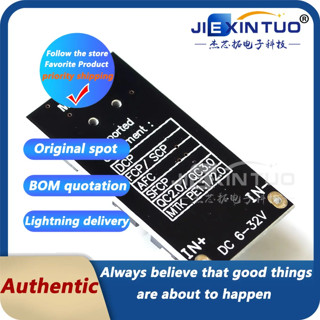 USB celular cobrando Pad, DC Buck módulo, carga rápida, QC2.0, QC3.0