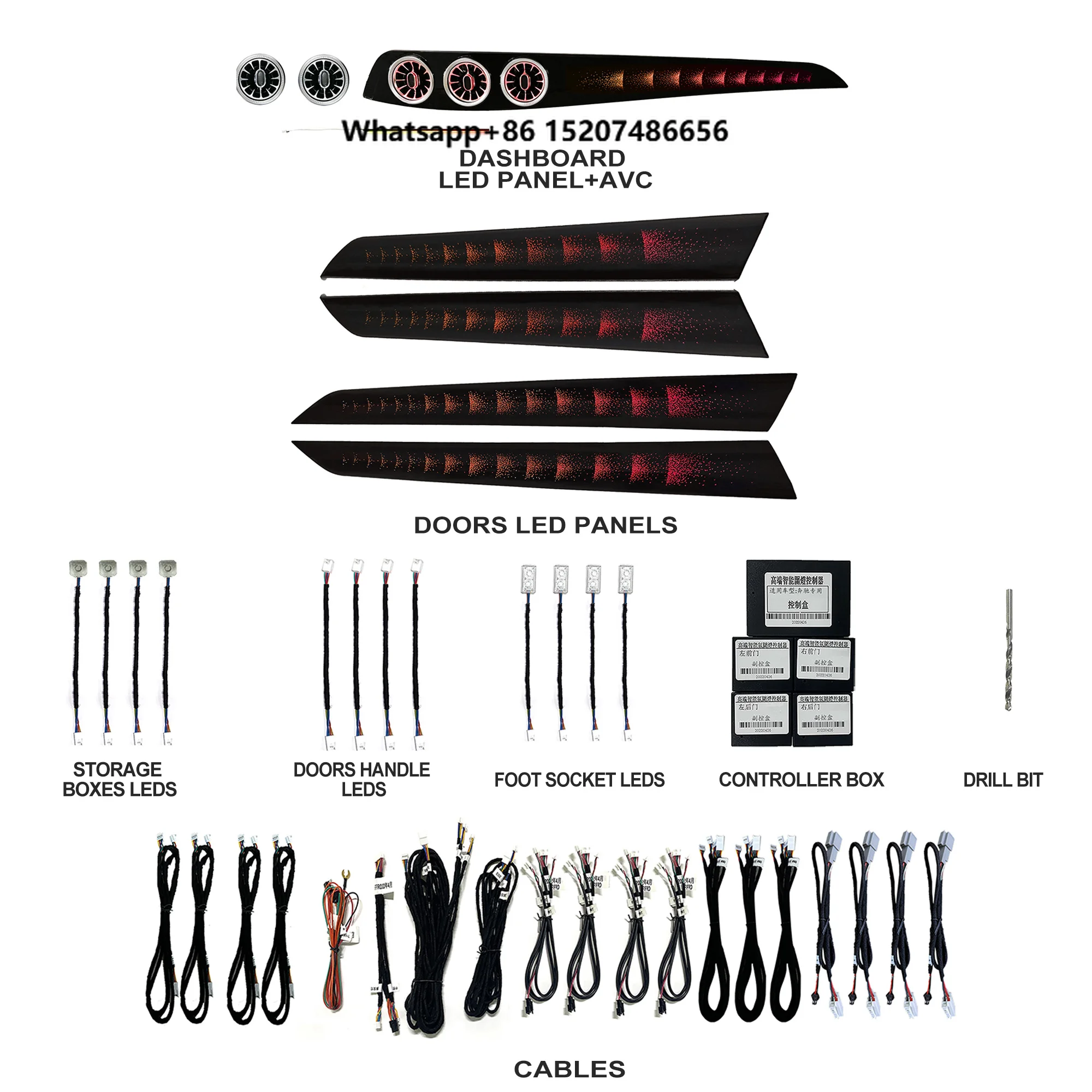 

Car Ambient Lighting W204 2010-2014(Ripple)-7/18/23 Leds