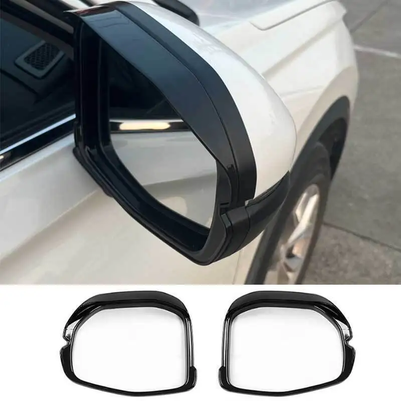 

For Honda CR-V CRV Gloss Black ABS Rear View Mirror Rain Eyebrow Frame 2023 NEW