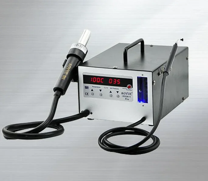 220V AOYUE i852A++ Hot Air Gun Soldering station Desoldering Station Hot Air 2 In 1 Rework Station