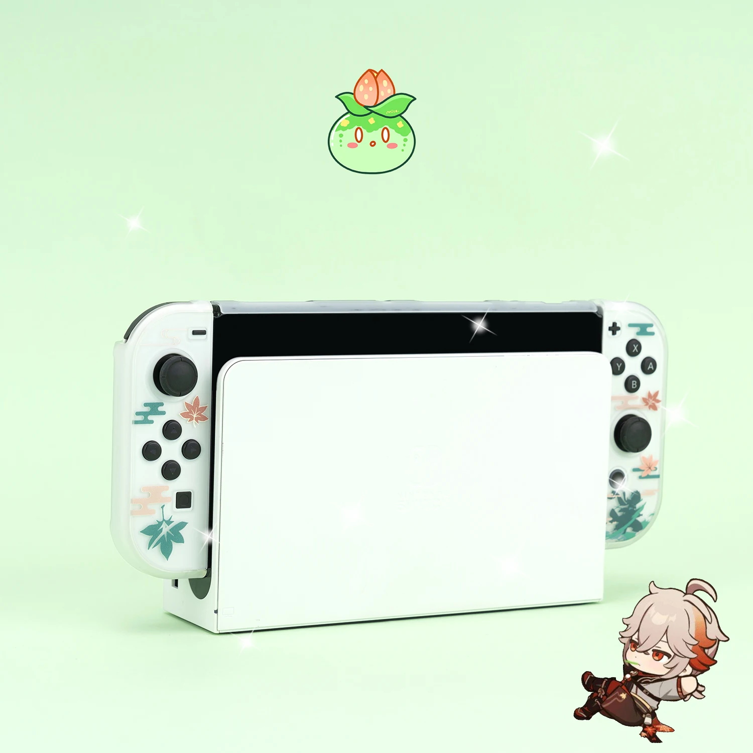 Imagem -05 - Anime Capa Protetora para Nintendo Switch Case Dockable para ns Switch Controlador Joy-con gi Kazuha Xiao Hutao