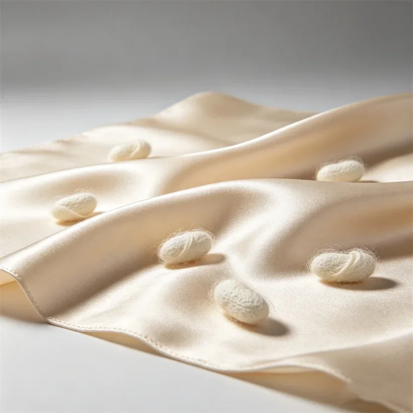 High End Mulberry Silk Fitted Sheet Mattress Cover with Elastic Band Anti-Wrinkle Healthy Bed Sheet Queen King Single Double