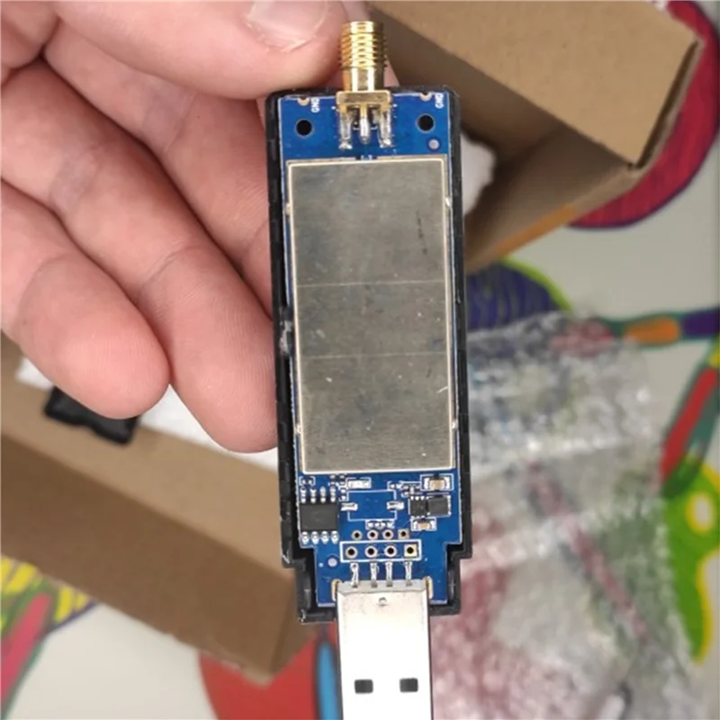 2X AR9271 Módulo de tarjeta de red inalámbrica de 150M Tarjeta de red inalámbrica USB de alta potencia Receptor Wifi Super larga distancia-ABJU