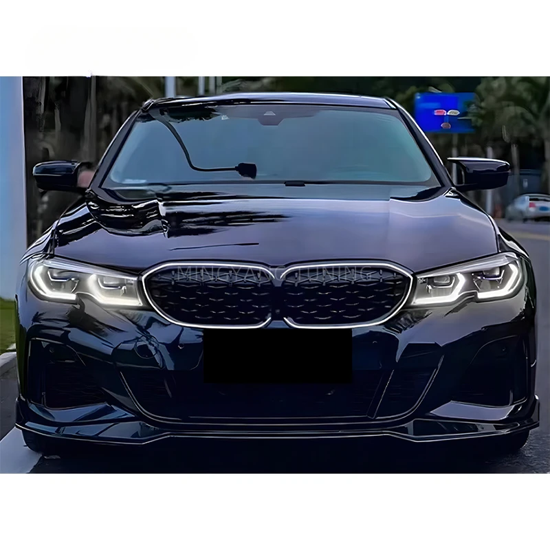 Accesorios para coche, parrilla LED con diseño de diamante y luz para parrillas de coche BMW Serie 3 G20 320i 330i 2019-2022