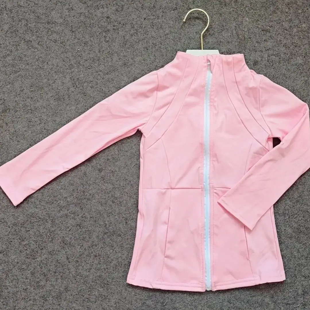 

Baby Girls Dark Pink Zip Pocket Yoga Active Wear Jackets