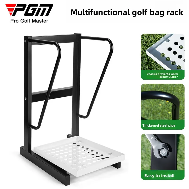 

PGM Golf Club Rack Portable Golf Bag Holder Golf Course Storage Accessories