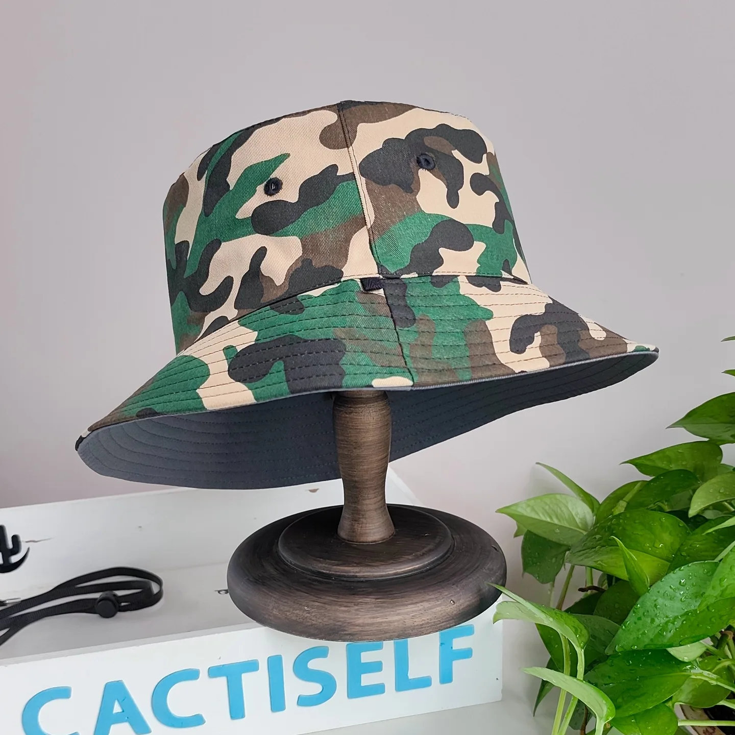 Oversized Bucket Hat, Double-Sided Reversible Sun Cap, Big Head UV Protection for Men & Women
