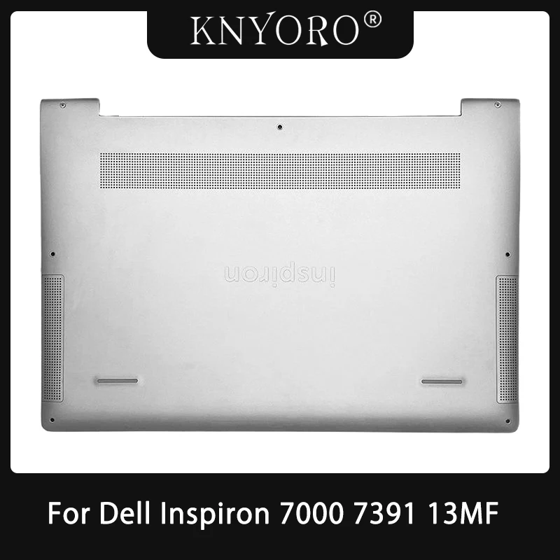 07HW6V New For Dell Inspiron 13 7391 2-in-1 Laptop Bottom Base Case Lower Under Housing Cover Replacement Original Silver