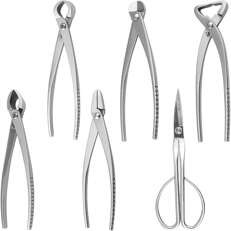6PCS Bonsai Pruning Tool Set 6 Different Roles of Scissors to Meet All the Needs of the Usage Process For Plant Pruning Shaping