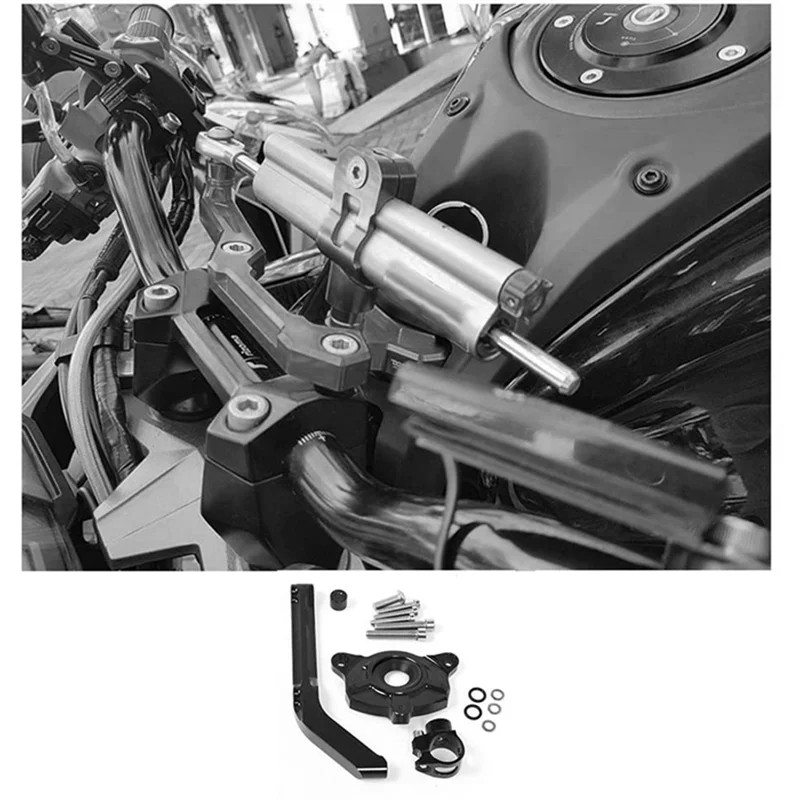 

AW-Adjustable Steering Damper Stabilizer Bracket Mounting Kit For Kawasaki Z1000 2014-2018