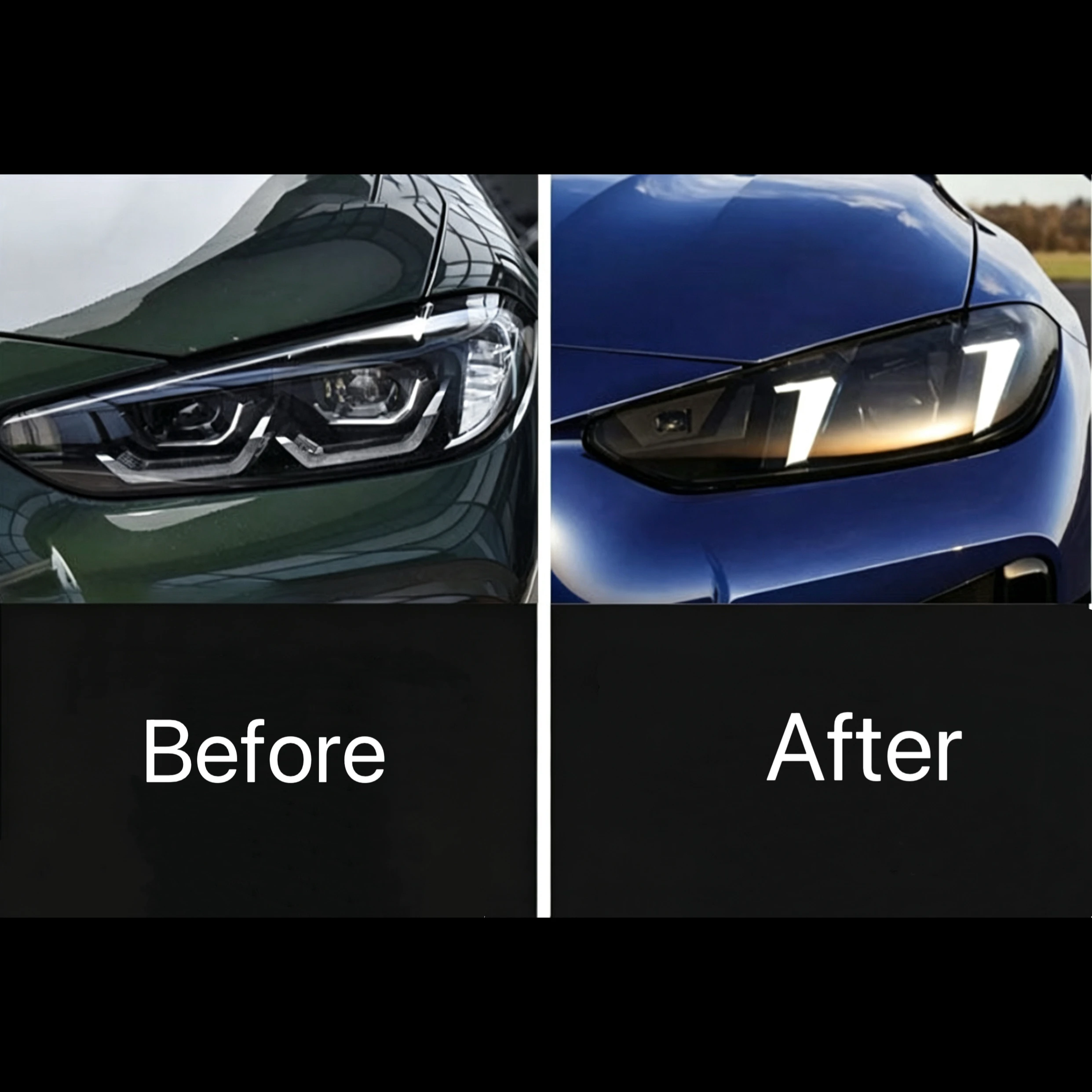 Suitable for the 21-24 model new 4 Series headlight assembly G22G82 for modifying into the M4 tusk style LED headlights