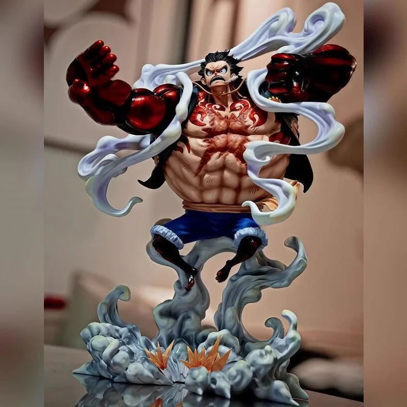 

Статуя Jt 40 см/15,75 дюйма, цельная обезьяна D. Luffy Gear 4, модель куклы, фигурка, цельная аниме-фигурка, коллекционные игрушки, подарки