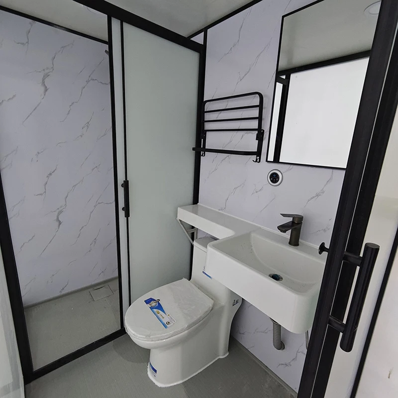 Turnkey Bathroom Pod Offsite Prefabricated Bathroom Module Complete Shower And Toilet Unit For Apartment Building