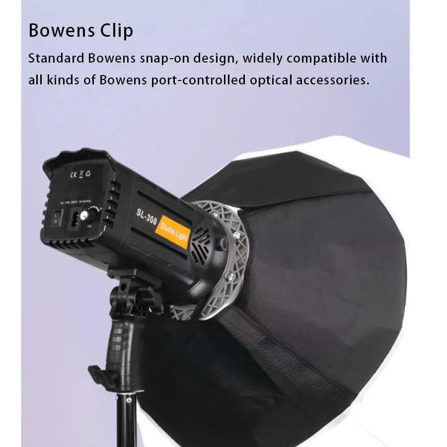 100W D/Bi LED Video Light with 2.4G Control, CRI90+/Bowens Mount Continuous Output Lighting for Studio Photograpny/Video Record