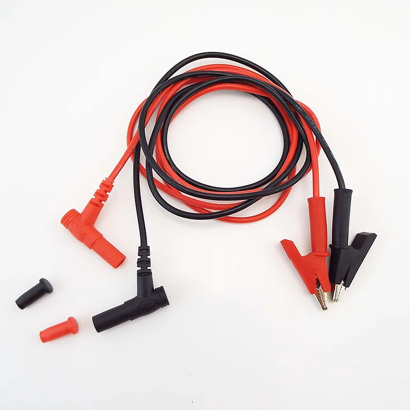 Dual Head 20A Alligator Clip to 4mm Banana Plug Test Cable Lead Wire Connector Probe Crocodile Clips For Multimeter Measure Tool