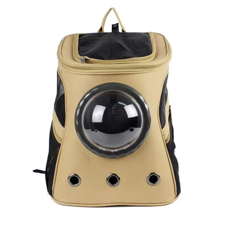 Waterproof Pet Bag with Mesh Windows Transparent Dog Carrying Case Portable Pet Carrier Backpack for Outdoor Use