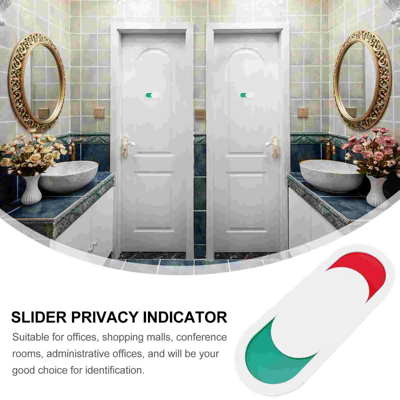 ID Plate Privacy Door Busy Light Indicator Not Disturb Sign Restroom Conference Signboard Vacant Occupied Slider Slideshow Girl