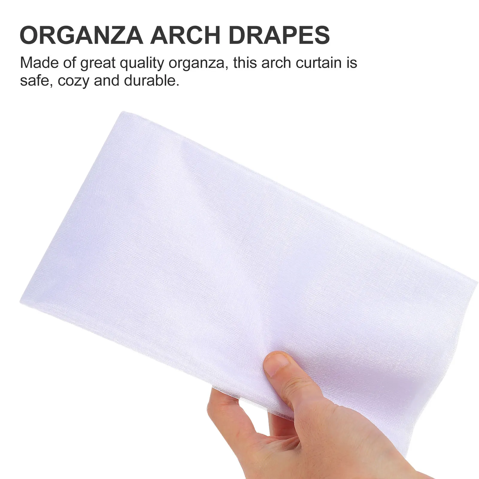 

Wedding Arch Party Organza Arch Drapes White Sheer Curtain Organza Material Drapes Reusable Indoor Outdoor Parties