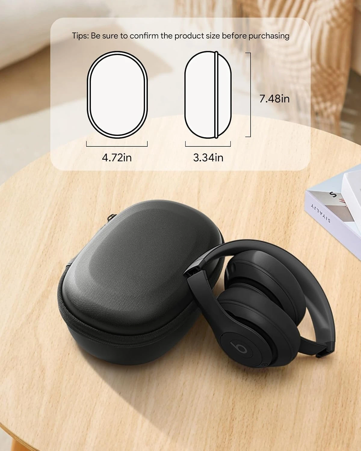 Etui na słuchawki nauszne Beats Studio3 / Studio Pro / Sony WH-CH700N / CH710N / CH720N, przenośna, twarda torba podróżna do przechowywania. — zdjęcie produktu 6