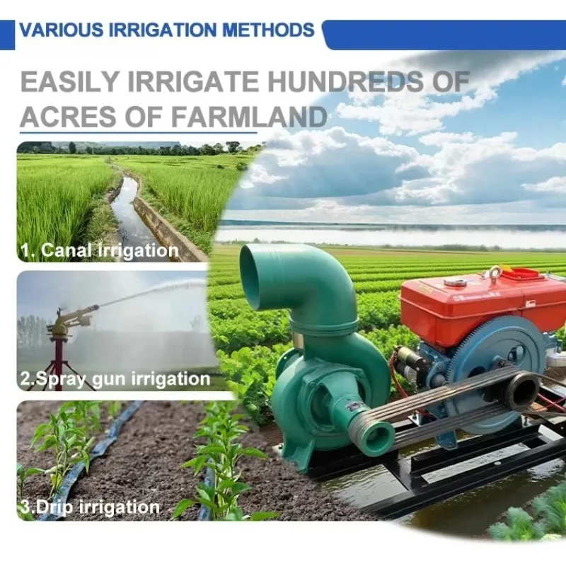 High Pressure 10 120 Self-Priming Farming Engine Water Pump 4 6 8 10 Inch Farm Irrigation Sprinkler Agriculture Pump view 4