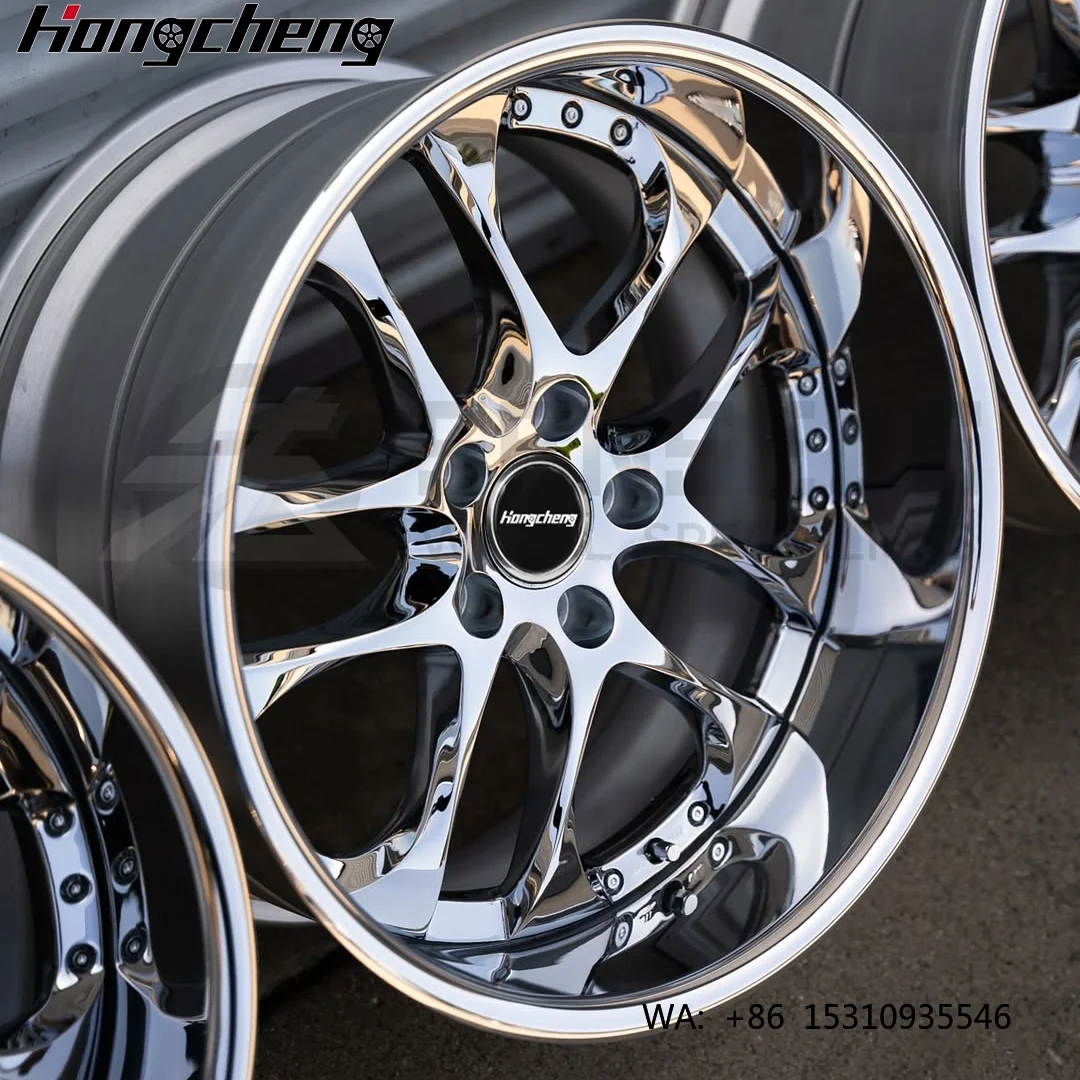

Custom Chrome Rims 2 Piece 5x120 5x114.3 5x112 Deep Lip Forged Aluminium Alloy Wheels for Nismo 370z Toyota MR2 SW20