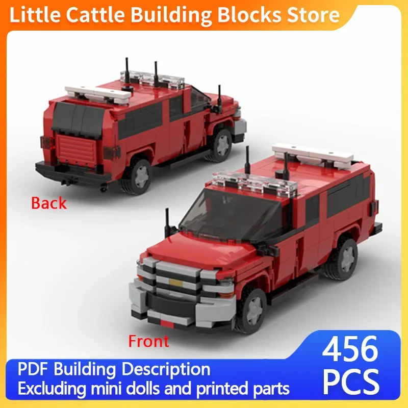Urban Rescue Vehicles Model MOC Building Bricks  Fire Station Vehicle Modular Technology Holiday Gifts Assemble Toys Ideal Gift