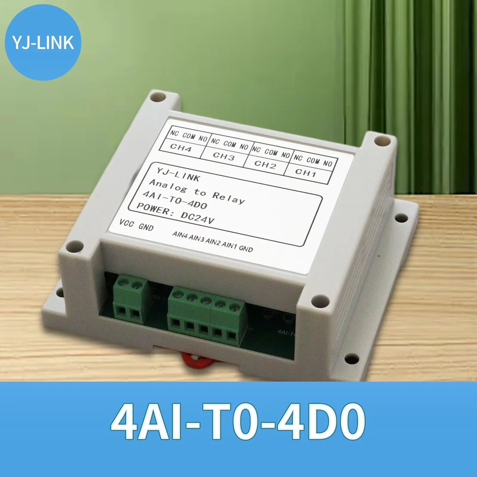 Analog Signal Triggers 4-channel Relay Output 4-20mA Current 0-10V Voltage Control Relay Module