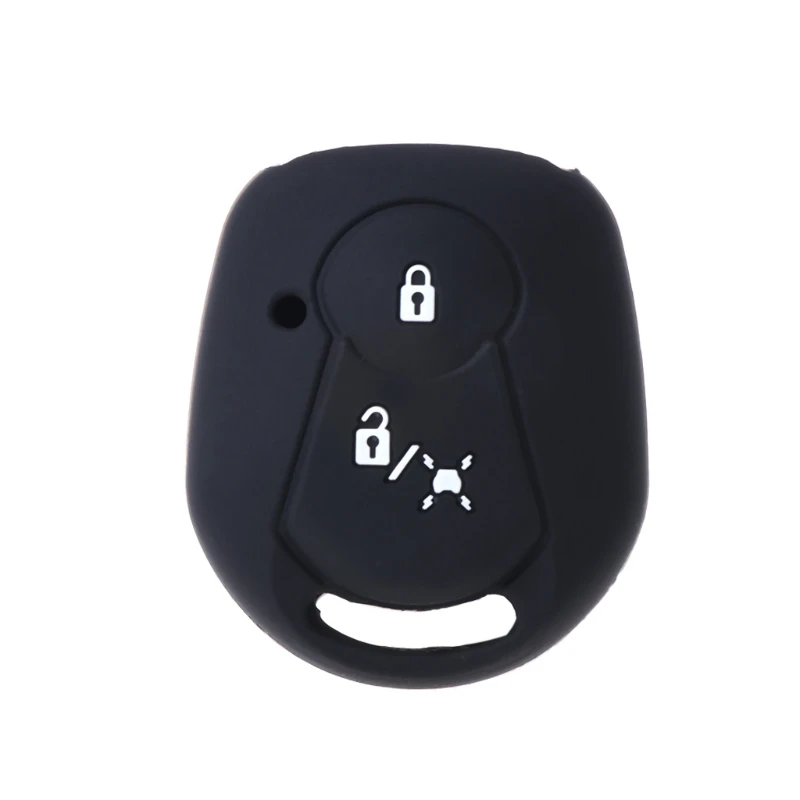 2 Buttons Silicone Car for Key Fob Cover for Case For SSANGYONG ACTYON KYRON 