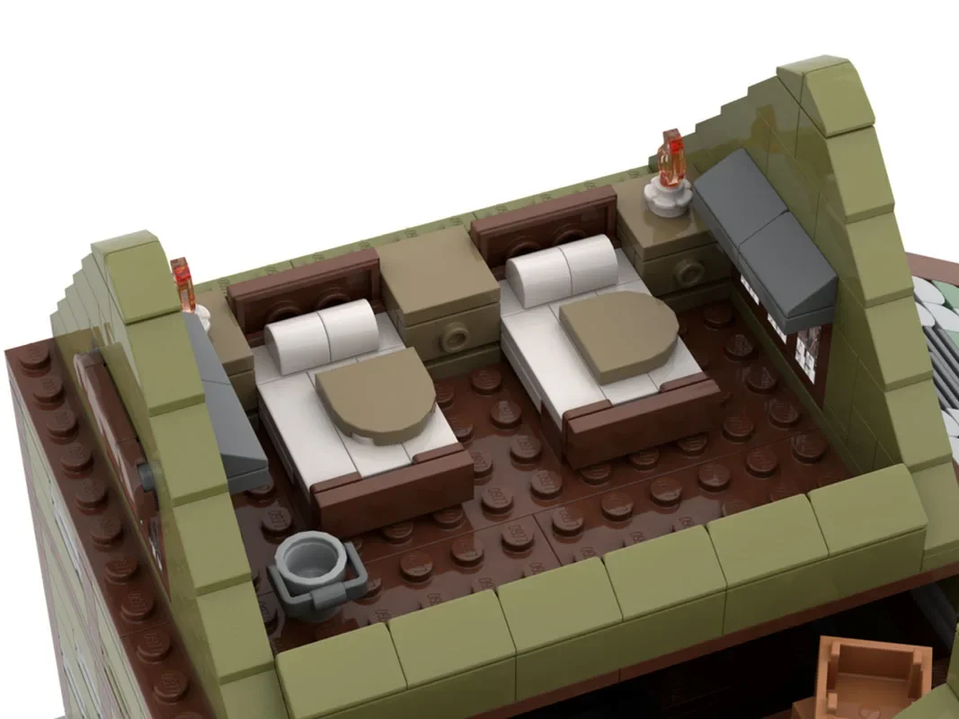 2025 novos blocos de construção moc modelo arquitetura fazenda casa do fazendeiro blocos de construção modulares presente brinquedos diy conjunto montagem