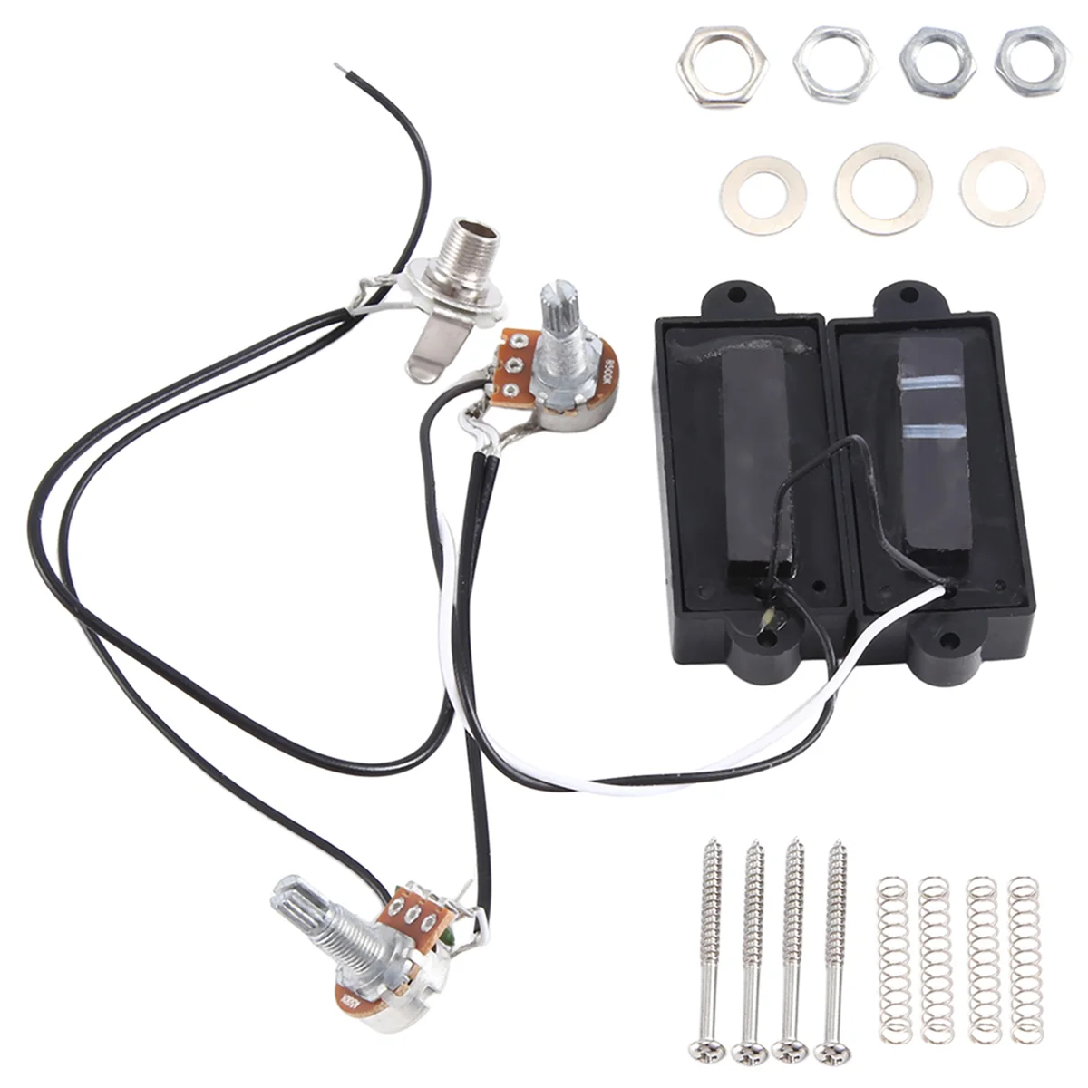 Electric Guitar Pickup Wire Harness PB Bass 4-String Electric Guitar Neck and Bridge Pickups Set Rich