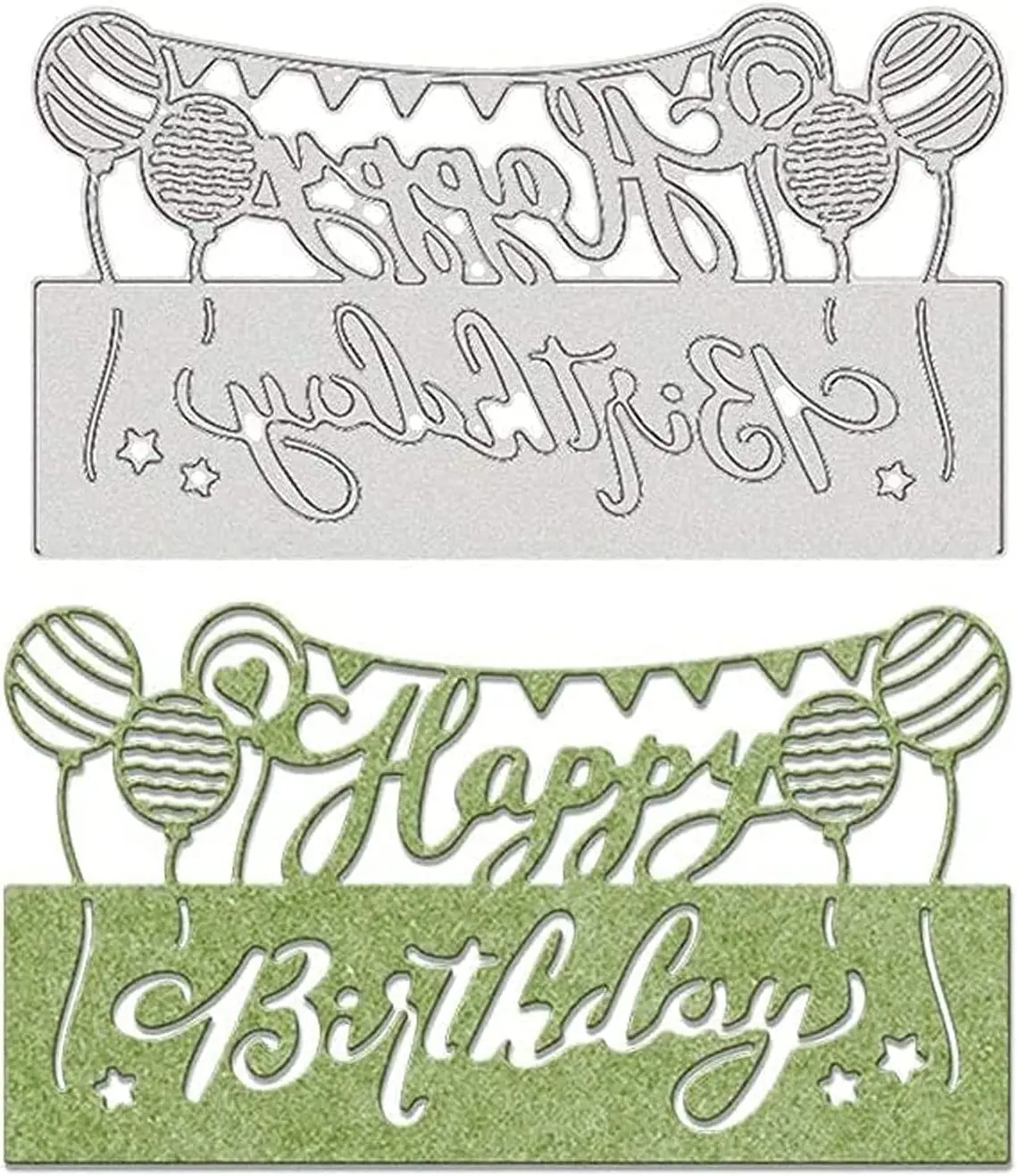 Birthday Themed Cutting Dies Stencils for DIY Scrapbooking Party Invitation Cards Making Photo Album Envelope Diary Decoration