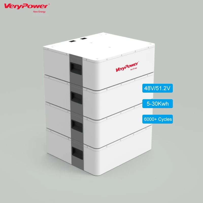 10KW 51.2V 100Ah Stackable Modular Lithium Ion LiFePO4 Battery Home Solar Energy System Energy Storage Battery