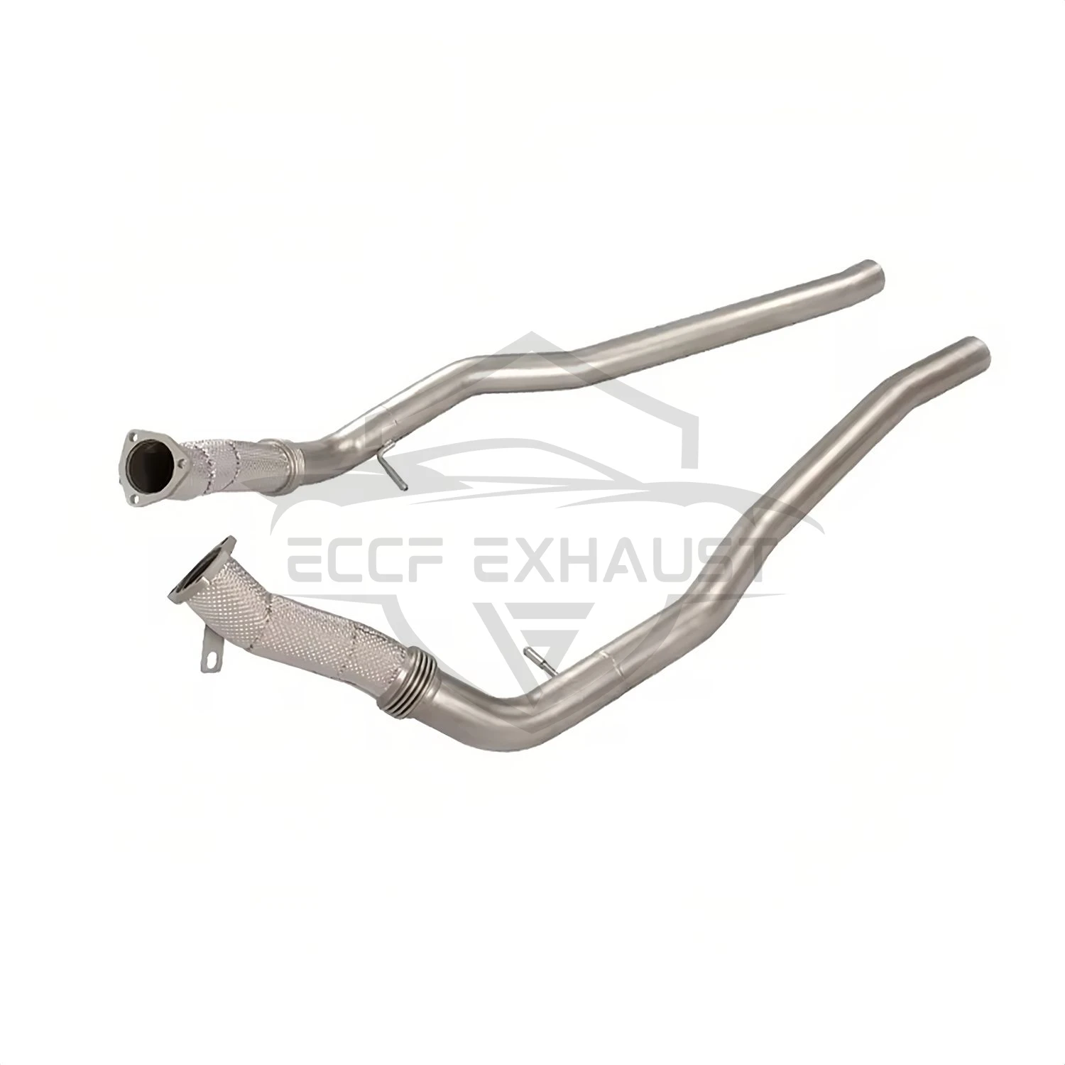 

Sports Front Pipe With Heat Shield For Audi Q8 RSQ8 4.0T Nice Collectr Aggressive Exhaust Sound High Flow Performance Upgrade