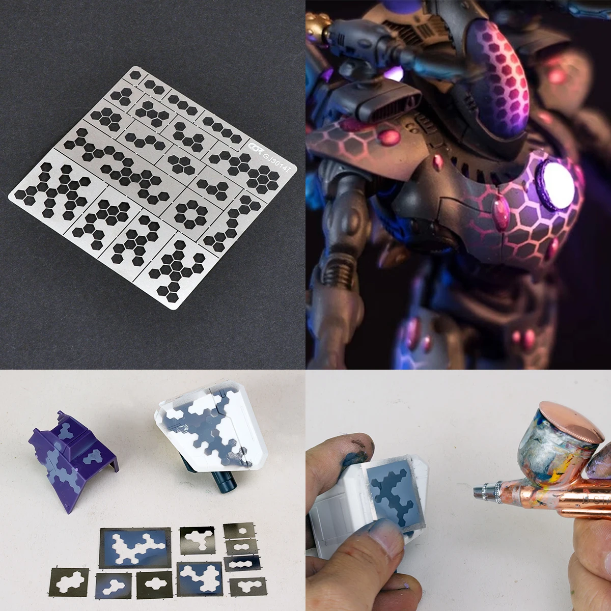 

Инструменты для покраски масштабных моделей: многоразовые металлические полые трафареты для аэрографа, распылительные маски, пиксельные камуфляжные шаблоны, многошаблонные.