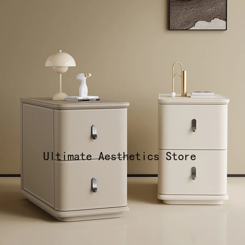 Premium Simple Nightstand Light Luxury Trendy Modern Bedside Table Creative Delicacy Mesa De Noche Storage Bedroom Furniture