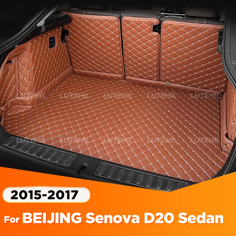 

Для BEIJING Senova D20 седан 2015 2016 2017, авто полное покрытие, коврик для багажника, автомобильный защитный коврик, грузовой вкладыш, аксессуары для интерьера
