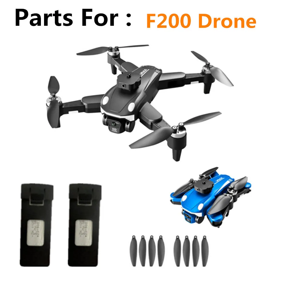 F200 Drone Accessories Battery 3.7v 1800mAh /Propeller Blade / F200 Quadcopter Spare Parts F200  Drone Battery