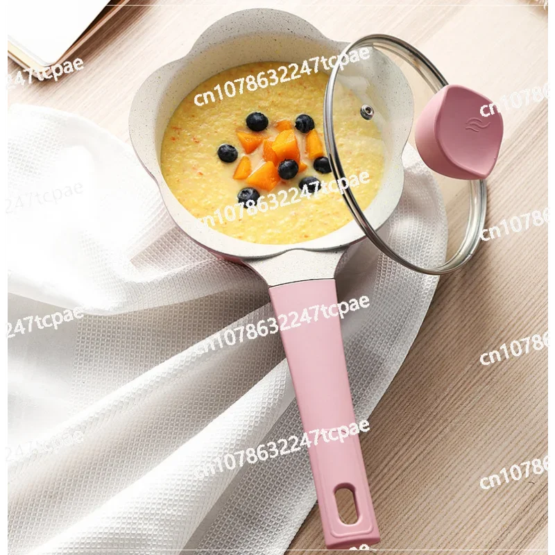 Baby food supplement pot baby small milk pot cooking porridge omelette pan household children's Maifanshi non-stick frying pan