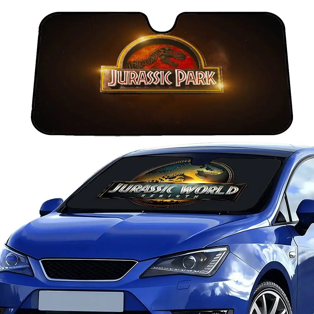 

J-Jurassic P-Park Car Windshield Sun Shade Foldable Car Front Covers Car Sunshade For Car Accessories Blocks Uv Rays